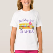 T-shirt Les Roues en Bus Anniversaire  (Devant)