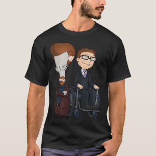 T-shirt Les roues et le Leg Man ! American Dad Roger et St