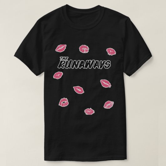 T-shirt Les Runaways déprimés Joan Jett (Design devant)