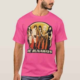 T-shirt Les Runaways les années 70 Rock Band