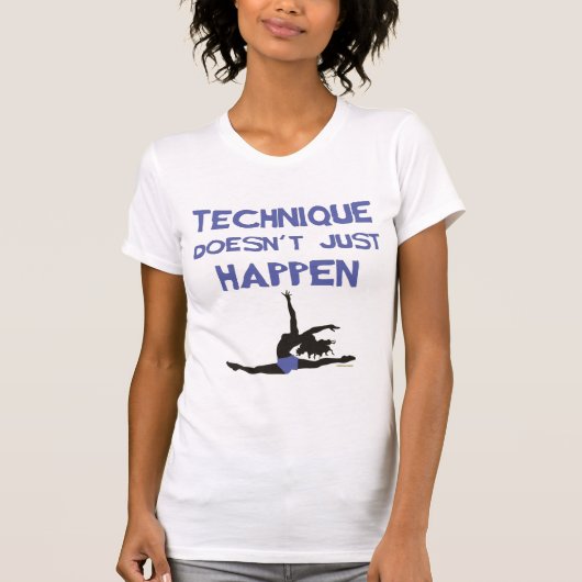 T-shirt Les sauts de pointe de ballet de technique de (Devant)