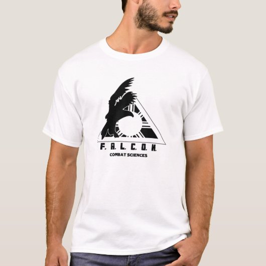 T-shirt Les sciences de combat de faucon (Devant)