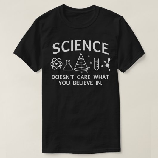 T-shirt Les sciences enseignantes ne se soucient pas de ce (Design devant)