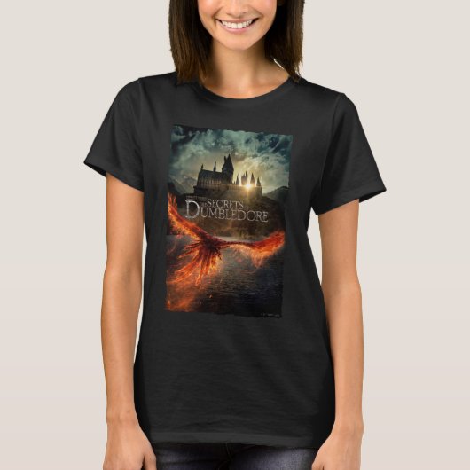 T-shirt Les secrets de l'affiche théâtrale de Dumbledore (Devant)