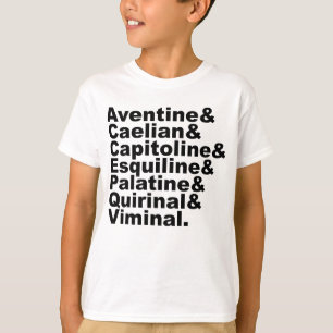 T-shirt Les Sept Collines de Rome Rendues Célèbres par l'H