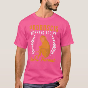 T-shirt Les Singes À Nez Long Sont Mon Animal Spirituel So