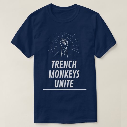T-shirt Les singes de Trentch s'unissent (Design devant)
