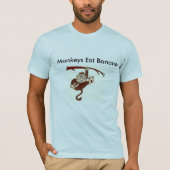 T-shirt Les singes mangent des bananes (Devant)