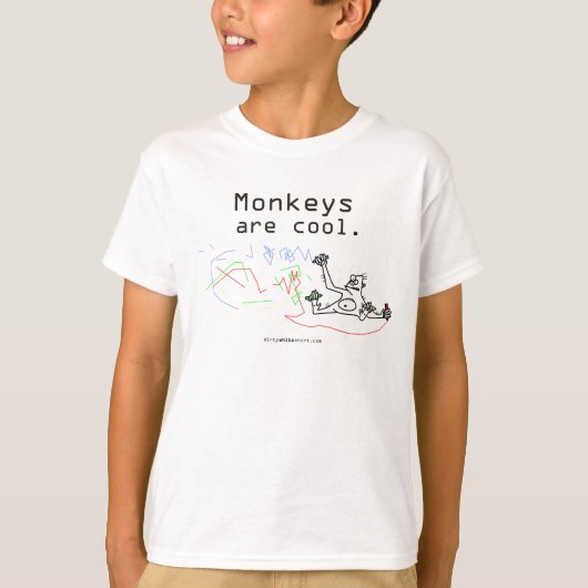 T-shirt Les singes sont frais (Devant)