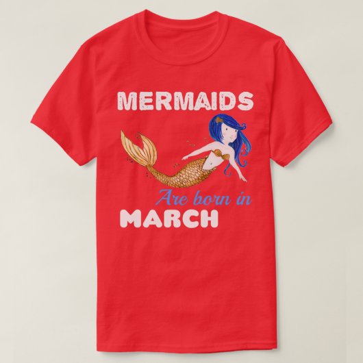T-shirt Les sirènes sont nées à MARS 1 (Design devant)