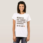 T-shirt Les sites Web utilisent des cookies (Devant entier)