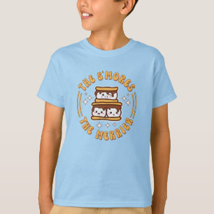 T-shirt Les S'mores Le Merrier Funny Kawaii Camping Cadeau