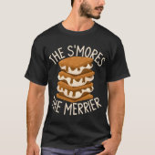 T-shirt Les S'mores Le Merrier Funny Smores Camper Cadeau (Devant)