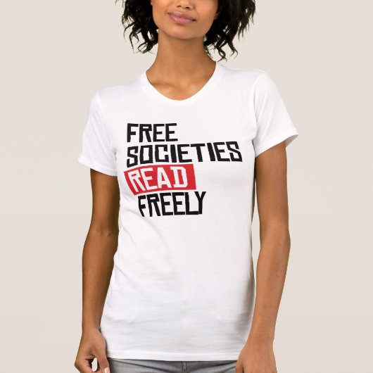 T-shirt Les sociétés libres lisent librement (Devant)