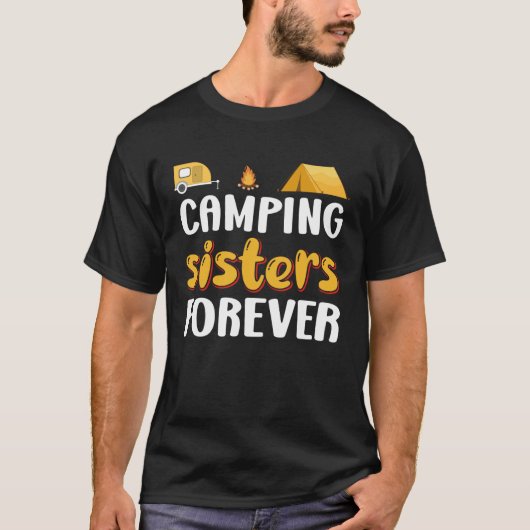 T-shirt Les soeurs de camping éternellement randonnée de c (Devant)