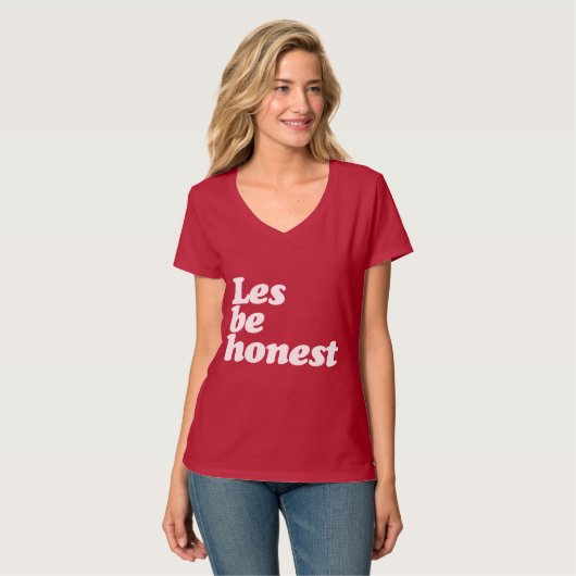 T-SHIRT LES SOIT HONNÊTE (Devant entier)