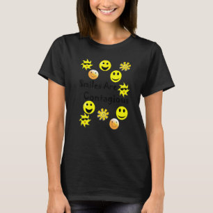 T-shirt Les Sourires Sont Contagiaires Les Sourires Multip