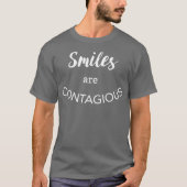 T-shirt Les sourires sont humour de motivation d'amusement (Devant)