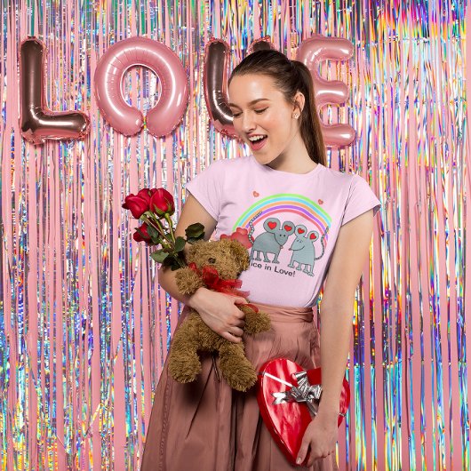 T-shirt Les souris en amour Valentines