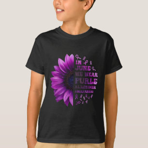 T-shirt Les souvenirs comptent Alzheimer Purple Alzheimer