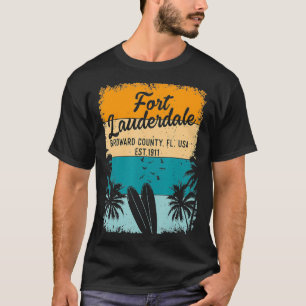 T-shirt Les Souvenirs De La Plage De Fort Lauderdale Des C