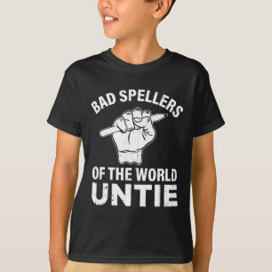 T-shirt Les Spellers Du Monde Untie Dyslexia Sensibilisati