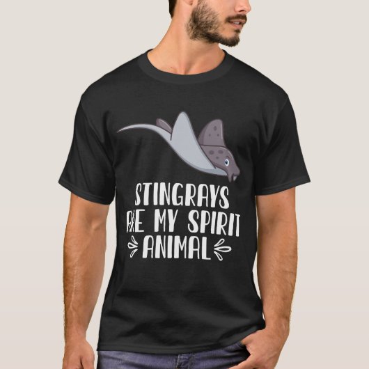 T-shirt Les Stingrays Sont Mon Esprit Animal (Devant)