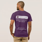T-shirt Les superpuissances de Pseudomyxoma (Dos entier)