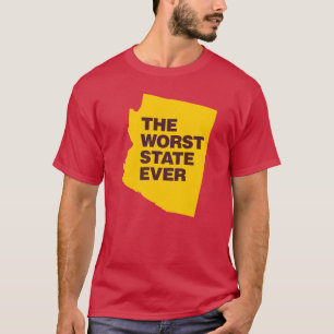 T-shirt Les supporters du pire état jamais drôle d'Arizona