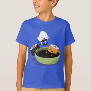 T-shirt Les sushi apprécient le temps de bain drôle