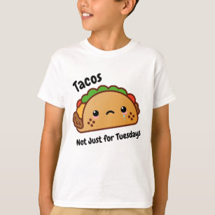 T-shirt Les Tacos amusants ne sont pas juste pour les mard