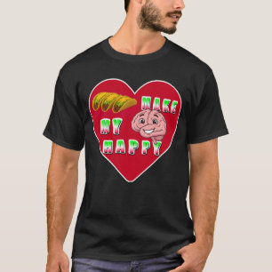 T-shirt Les tacos rendent mon cerveau heureux