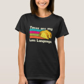 T-shirt Les Tacos Sont Mon Amour Langue Taco Mardi Graphiq (Devant)