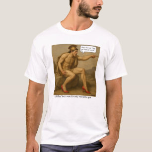 T-shirt les talons d'Achille étaient son seul point vulnér