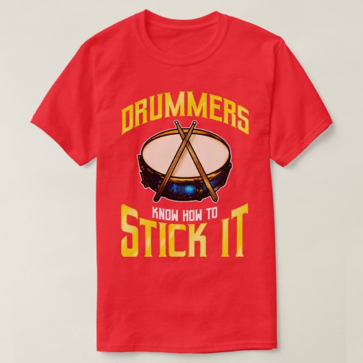 T-shirt Les Tambours savent comment le coller tambours per (Design devant)