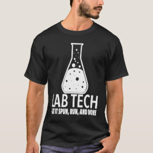 T-shirt Les techniciens de laboratoire font tourner la mac