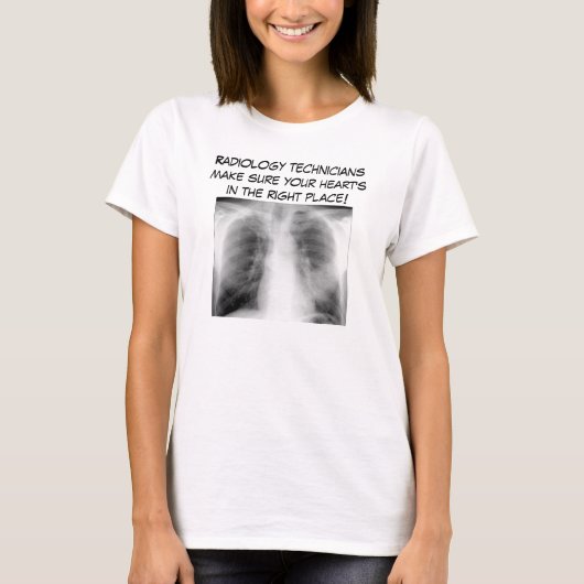 T-shirt Les techniciens de radiologie s'assurent… (Devant)