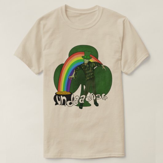 T-shirt Les Tee - shirts de Jour de la Saint Patrick zombi (Design devant)