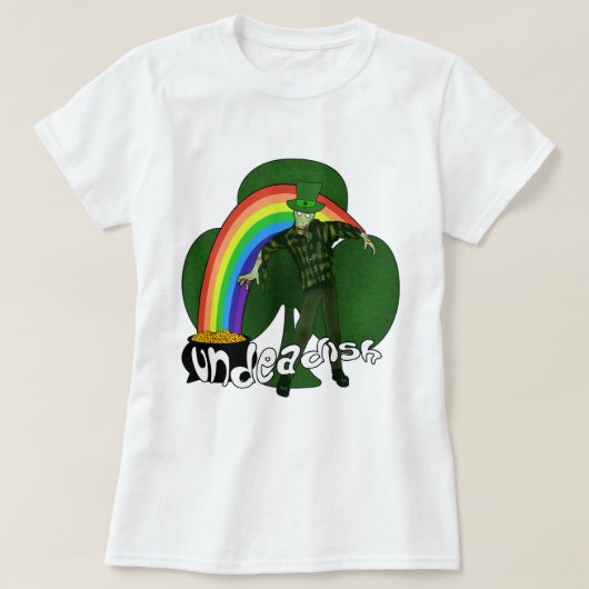 T-shirt Les Tee - shirts de Jour de la Saint Patrick zombi (Design devant)