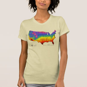 T-shirt Les températures moyennes de moyenne quotidienne