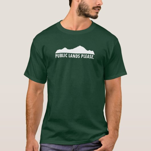 T-shirt Les terrains publics satisfont (Devant)