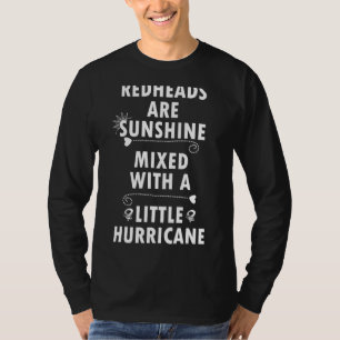 T-shirt Les Têtes Rouges Sont Sunshine Mélangées Avec Un P