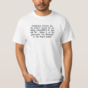 T-shirt Les théories du complot blâment le peuple Lizard