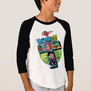 T-shirt Les titans de l'adolescence vont ! collage de tour