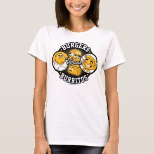 T-shirt Les titans de l'adolescence vont ! hamburgers de  