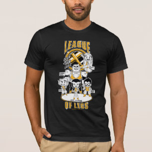 T-shirt Les titans de l'adolescence vont ! ligue de   des