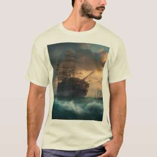 T-shirt Les Titans océaniques futuristes : l'évolution du 