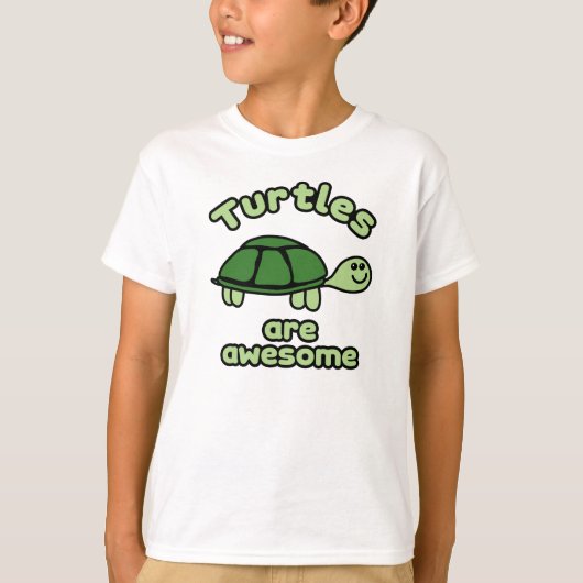 T-shirt Les tortues sont géniales (Devant)