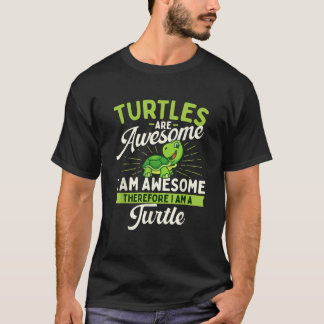 T-shirt Les tortues sont une faune géniale Cute tortue de