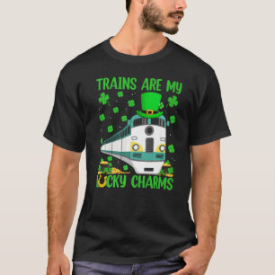T-shirt Les trains sont mes porte-bonheur Train St Patrick
